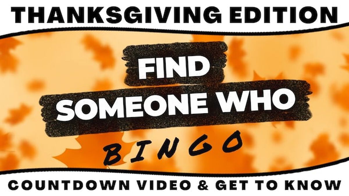 Find Someone Who Interactive Countdown and Game: Thanksgiving Edition image number null